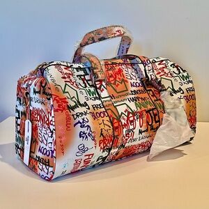 BNWT Multicolor Graffiti Print Weekender Travel Bag by Empire